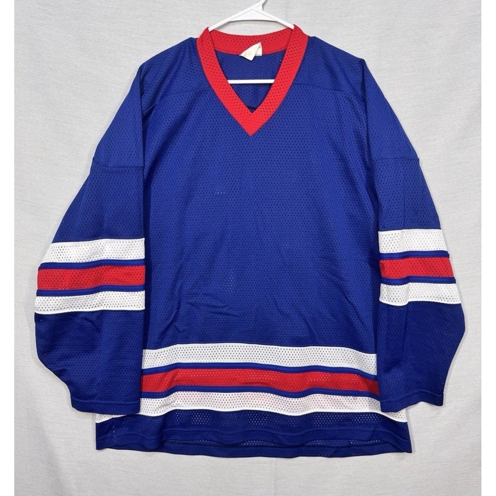 VTG Simplex Hockey Practice Jersey Stitched Mens XL Made In Canada #17 Johnson